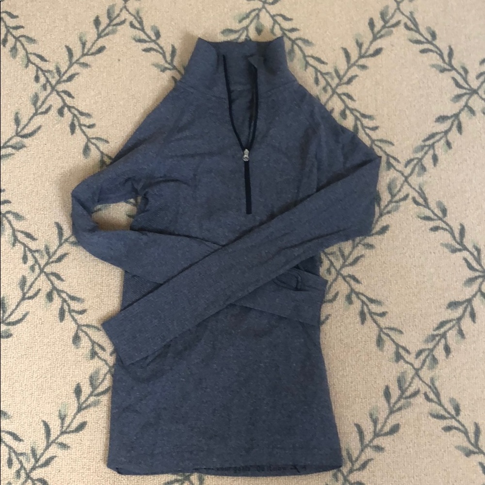 RARE Lululemon Running 1/2 Zip Grey size 0